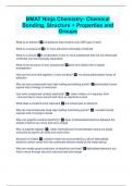 BMAT Ninja Chemistry- Chemical Bonding&comma; Structure &plus; Properties and Groups
