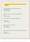 CCSP PRACTICE EXAM REVIEW QUESTIONS & ANSWERS&comma; RATED A&plus;&sol;