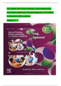 TEST BANK For Critical Thinking&comma; Clinical Reasoning&comma; and Clinical Judgment A Practical Approach 7th Edition by Rosalinda Alfaro-LeFevre&comma; Verified Chapters 1 - 7&comma; Complete Newest Version