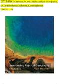 TEST BANK For Geosystems&colon; An Introduction to Physical Geography&comma; 5th Canadian Edition&comma; Verified Chapters 1 - 20&comma; Complete Newest Version