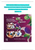 TEST BANK For Critical Thinking&comma; Clinical Reasoning&comma; and Clinical Judgment A Practical Approach 7th Edition by Rosalinda Alfaro-LeFevre&comma; Verified Chapters 1 - 7&comma; Complete Newest Version