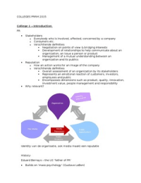 Detailed lecture notes PRRM 2015