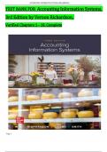 Accounting Information Systems&comma; 3rd Edition TEST BANK by Vernon Richardson&comma; Verified Chapters 1 - 18&comma; Complete Newest Version