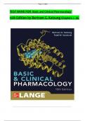Basic and Clinical Pharmacology&comma; 15th Edition TEST BANK by Bertram G&period; Katzung&comma; Verified Chapters 1 - 66&comma; Complete Newest Version