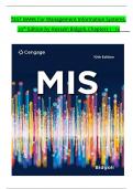 TEST BANK For Management Information Systems&comma; 10th Edition by Hossein Bidgoli&comma; Verified Chapters 1 - 14&comma; Complete Newest Version
