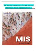 TEST BANK For Management Information Systems&comma; 11th Edition by Hossein Bidgoli&comma; Verified Chapters 1 - 14&comma; Complete Newest Version