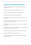 Shopify Bundled Exams with complete solution