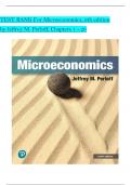 TEST BANK For Microeconomics&comma; 9th Edition by Jeffrey M&period; Perloff&comma; Verified Chapters 1 - 20&comma; Complete Newest Version