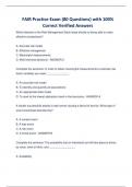 FAIR Practice Exam &lpar;80 Questions&rpar; with 100&percnt; Correct Verified Answers