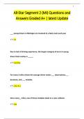 All-Star Segment 2 &lpar;MI&rpar; Questions and  Answers Graded A&plus; &vert; latest Update