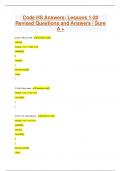Code HS Answers&colon; Lessons 1-20 Revised Questions and Answers &sol; Sure A &plus;