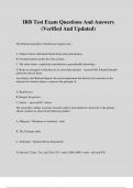 IRB Test Exam Questions And Answers &lpar;Verified And Updated&rpar;