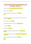 Karel Code HS Revised Questions and Answers &sol; Sure A &plus;