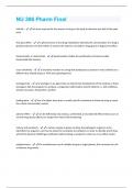 NU 306 Pharm Final Questions and Answers Solved 100&percnt; Correct&excl;&excl;