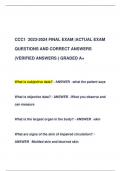 CCC1 2024 STUDY GUIDE WITH COMPLETE  SOLUTIONS &vert;ALREADY GRADED A&plus;