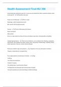 Health Assessment Final-NU 306 Questions with 100 &percnt; correct answers &vert; verified