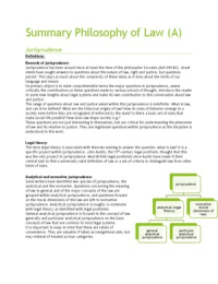 Summary Philosophy of Law A