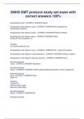 SNHD EMT protocol study set exam with  correct answers 100&percnt;