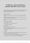 M-100 Focus &colon; LEGAL BASIS Exam Questions With 100&percnt; Correct Answers