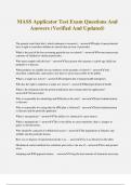 MASS Applicator Test Exam Questions And Answers &lpar;Verified And Updated&rpar;