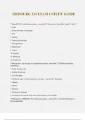 MED&sol;SURG 324 EXAM 1 STUDY GUIDE