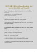 MGT 3620 Midterm Exam Questions And Answers &lpar;Verified And Updated&rpar;