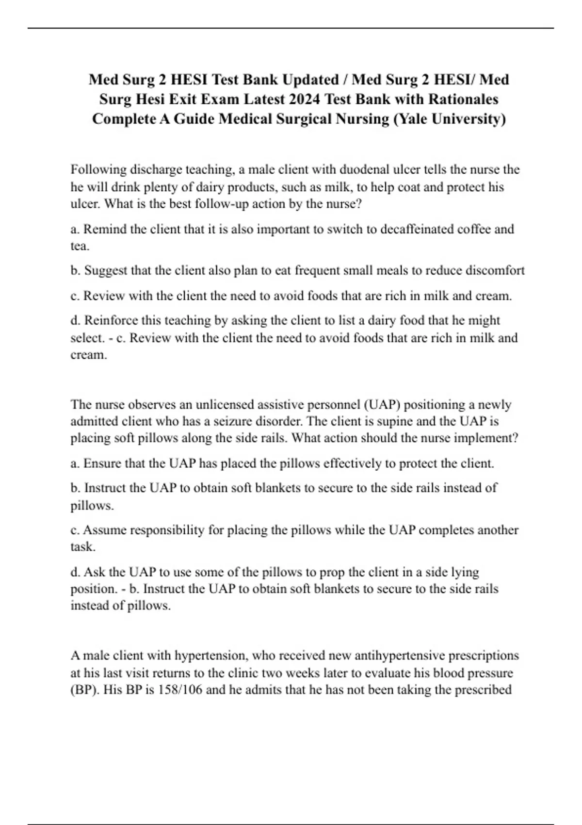 Master Medicur Surgical Exit Hesi Test Bank: Decoding the Core Competencies for Safe Patient Discharge