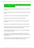 NACE CP1 Exam With 100&percnt; Correct And Verified Answers
