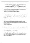 Med Surg 2 HESI Quiz Bank 2024 Questions and Answers with Complete Solution &lpar;This Is Exactly What You Need to Pass Med Surg Exams&rpar;