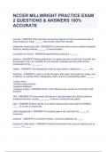 NCCER MILLWRIGHT PRACTICE EXAM 2 QUESTIONS & ANSWERS 100&percnt; ACCURATE&period;