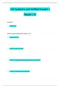 c10 Questions and Verified Answers &vert;  Passed &vert; A&plus;