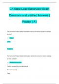 EPA Lead Inspector Questions and Verified Answers Pack  Passed &vert; A 