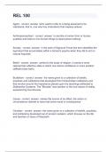 REL 100 questions well answered rated A&plus;