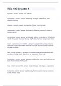 REL 100-Chapter 1 questions n answers graded A&plus;