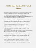 Mn502 Exam Questions With 100&percnt; Correct Answers