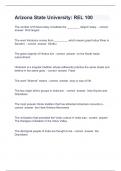 Arizona State University&colon; REL 100 with answers rated A&plus;