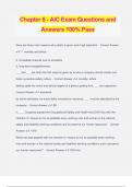 Chapter 8 - AIC Exam Questions and Answers 100&percnt; Pass