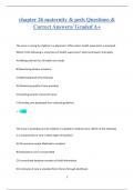 chapter 26 maternity & peds Questions &  Correct Answers&sol; Graded A&plus;
