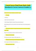 CourseCareers Final Exam Study Guide Questions & Correct Answers&sol; Graded A&plus;