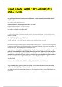 OSAT EXAM  WITH  100&percnt; ACCURATE SOLUTIONS