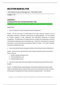 Solution Manual for International Financial Management&comma; 10th Edition&comma; 2024 By Cheol Eun&comma; Bruce G&period; Resnick&comma; Verified Chapters 1 - 21&comma; Complete Newest Version