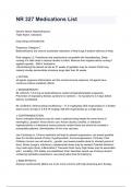 NR 327 Medications List questions and answers rated A&plus; by experts 2024&sol;2025