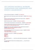 ATI CAPSTONE MATERNAL-NEWBORN 150 QUESTIONS AND ANSWERS&vert;2023-2024 UPDATE&vert; A GRADED&vert;NEW&excl;&excl;