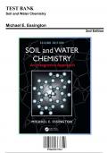 Solution Manual for Soil and Water Chemistry&comma; 2nd Edition by Michael E&period; Essington&comma; 9780429157967&comma; Covering Chapters 1-12 &vert; Includes Rationales