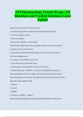 ATI Pharmacology Proctor Exam &vert; 115 Questions and Verified Solutions Latest Update