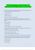 ATI Pharmacology Proctor Exam &vert; 138 Questions and Verified Answers Latest 2024