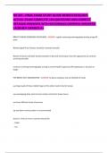 NR 325 - FINAL EXAM STUDY GUIDE NEWEST2024&sol;2025 ACTUAL EXAM COMPLETE 180 QUESTIONS AND CORRECT DETAILED ANSWERS WITH RATIONALES &lpar;VERIFIED ANSWERS&rpar; &vert;ALREADY GRADED A&plus; BREAST CANCER SCREENING GUIDELINES - ANSWER- regular screening mammography starting at ag