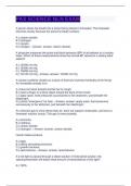 PAX SCIENCE NLN EXAM QUESTIONS AND ASNWERS