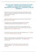 NEVADA LIFE AND HEALTH LICENSE EXAM 2024 VERSION 1 LATEST UPDATE 2024 WITH 300 QUESTIONS AND CORRECTLY ANSWERED ALREADY GRADED A&plus;