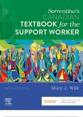 "test bank for sorrentino's canadian textbook for the support worker&comma; 5th edition by wilk"
